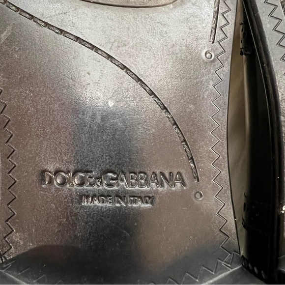 Dolce Gabbana 5756 Made in Italy Size 9 Black shoes Lace Up Wingtip